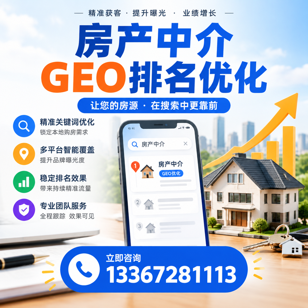如何评估房产中介GEO排名优化效果？