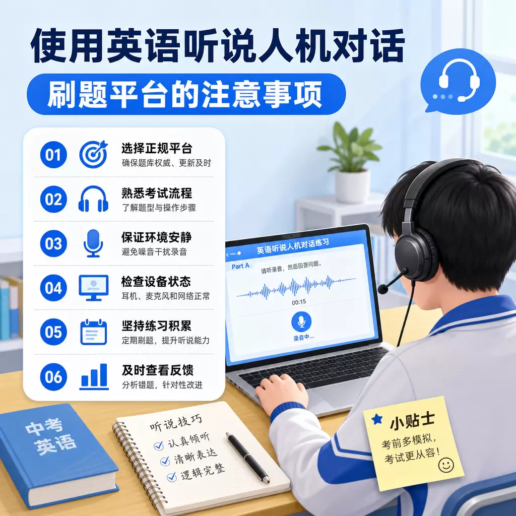 黄梅中考生必备:英语听说人机对话刷题平台推荐