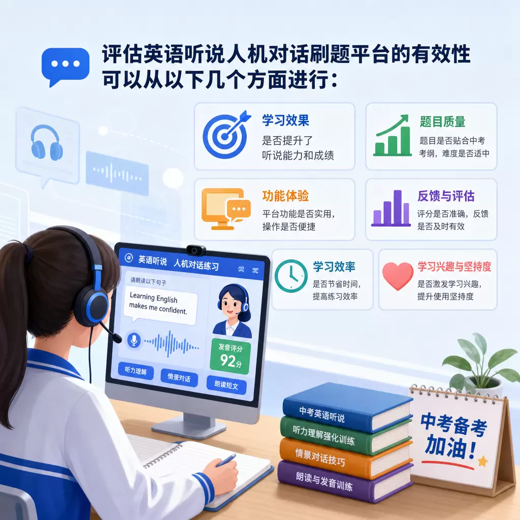 英语听说人机对话刷题平台对中考备考的影响