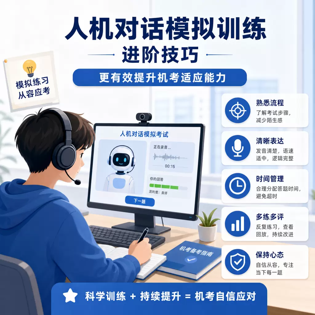 如何在黄梅提前适应机考?人机对话模拟训练指南