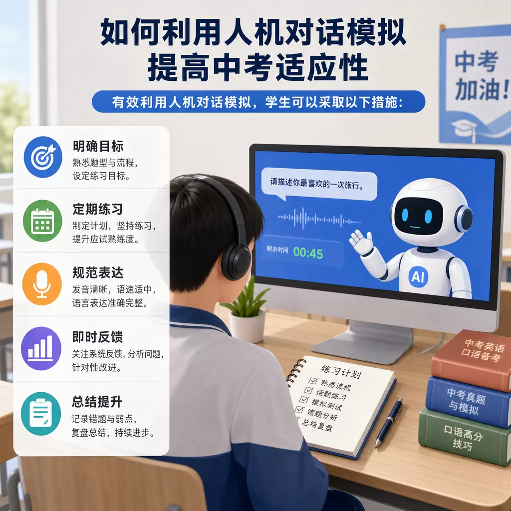 如何在黄梅利用人机对话模拟提高中考适应性