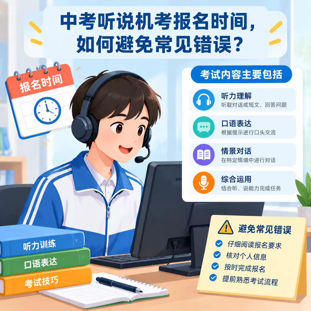 黄梅中考听说机考报名时间,如何避免常见错误?