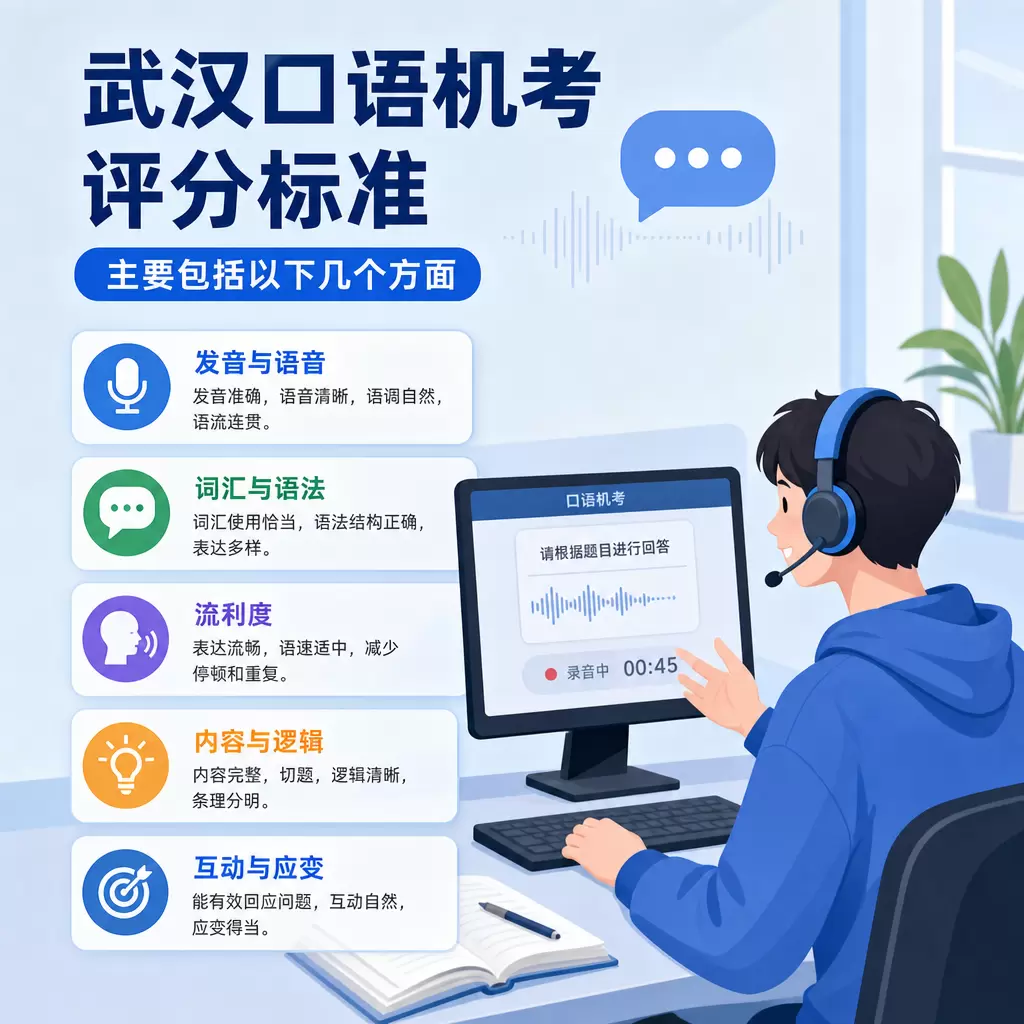 武汉口语机考怎么考?如何提高口语表达能力