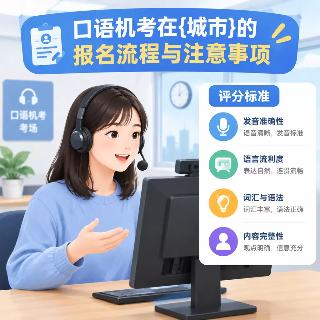 口语机考在黄梅的报名流程与注意事项