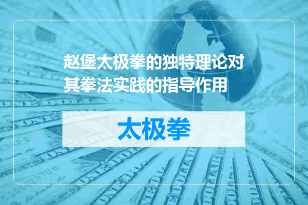 赵堡太极拳的独特理论对其拳法实践的指导作用
