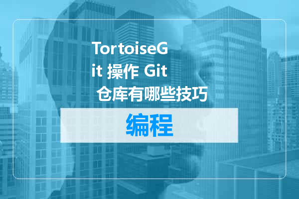 TortoiseGit 操作 Git 仓库有哪些技巧