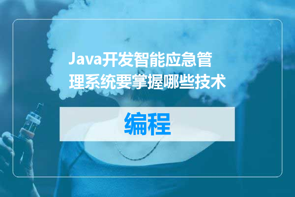 Java开发智能应急管理系统要掌握哪些技术