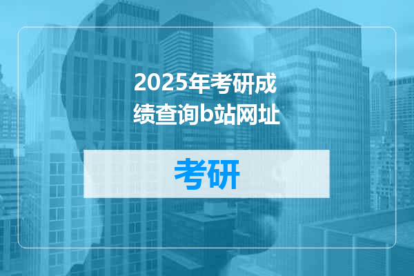 2025年考研成绩查询b站网址