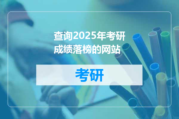 查询2025年考研成绩落榜的网站