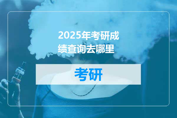 2025年考研成绩查询去哪里