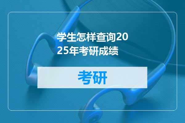 学生怎样查询2025年考研成绩