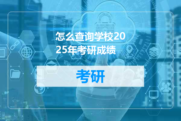 怎么查询学校2025年考研成绩