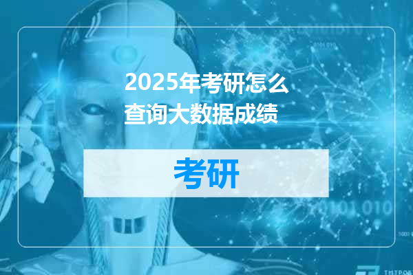 2025年考研怎么查询大数据成绩