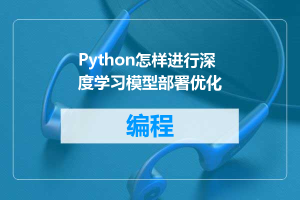 Python怎样进行深度学习模型部署优化