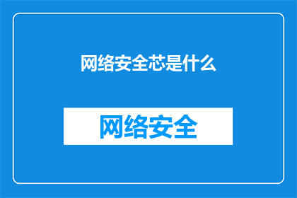 网络安全芯是什么